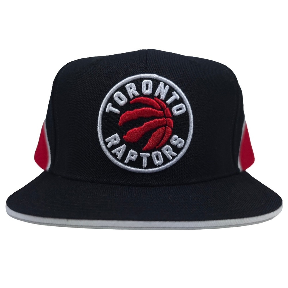 Toronto Raptors Mitchell & Ness NBA Snapback Hat Cap 3D Logo Black Red‎ New